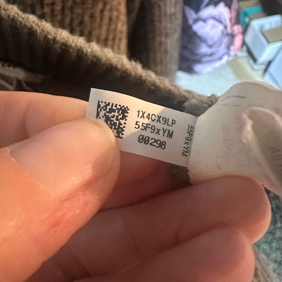 Aerie Women’s Waffle Hi Waisted Flare Leg Pants Green Size Medium Pull on Lounge - Picture 14 of 14